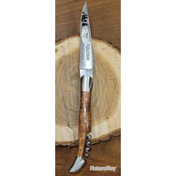 Couteau LAGUIOLE 2 pi�ces en Thuya Fabrication fran�aise