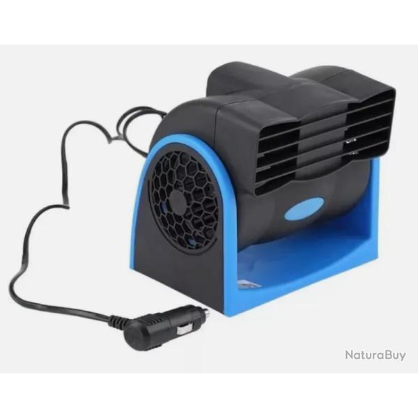 Climatiseur Mini 12 V Voiture Vitesse R�glable Avec Fil allume cigare Bleu Noir