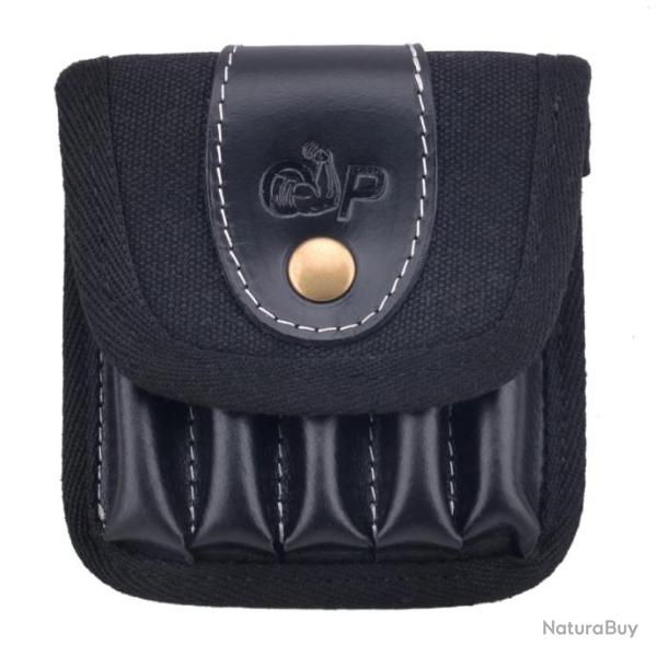 Porte-munitions en cuir v�ritable pour armes � feu Electrolux -*NOIR-*LIVRAISON GRATUITE !!!