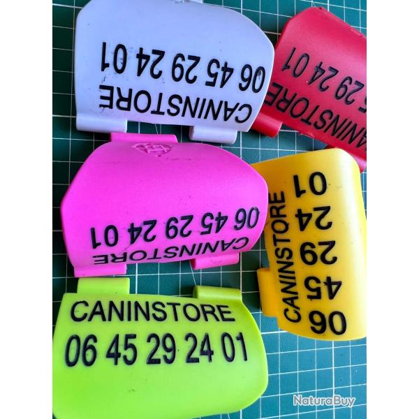 GRAVURE Attache antenne couleurs FLUO DC50 T5 TT10 TT15 pour GARMIN ou a BLANC HORIZONTALE