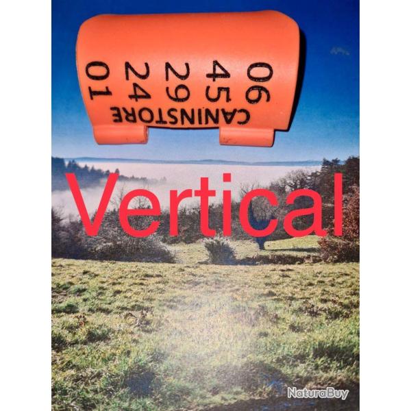 GRAVURE Attache antenne couleurs FLUO DC50 T5 TT10 TT15 pour GARMIN ou a ORANGE HORIZONTALE