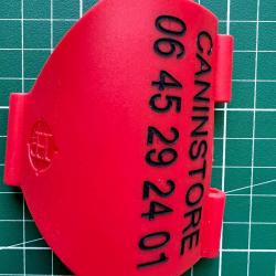GRAVURE Attache antenne couleurs FLUO DC50 T5 TT10 TT15 pour GARMIN ou a ORANGE VERTICALE