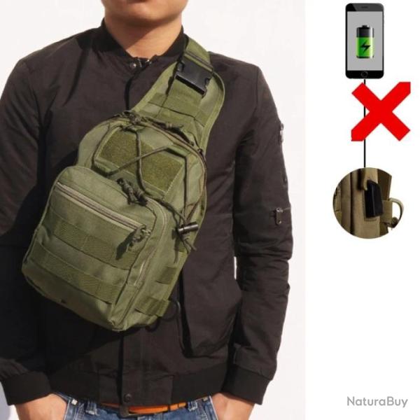 Sac � Dos Anti-Vol avec Chargeur USB* petit sac et 2 crochet VERT*LIVRAISON GRATUITE !!!