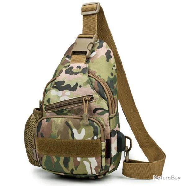 Dulinitied-Sac � dos de poitrine � chargement USB-*CAMOUFLAGE*LIVRAISON GRATUITE !!!