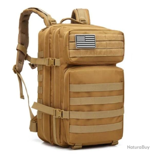 DulBackpack-Sac � dos militaire d'assaut pour homme *KAKI, LIVRAISON GRATUITE !!!