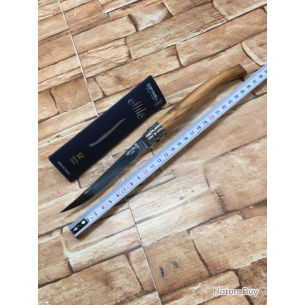 Opinel effil� num�ro 12 manche en bois d'Olivier