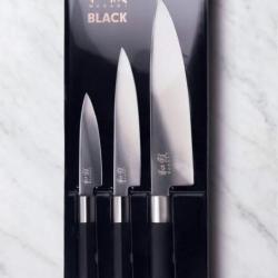 Kai 67S300 Wasabi Black Coffret 3 Couteaux : Office , universel et chef