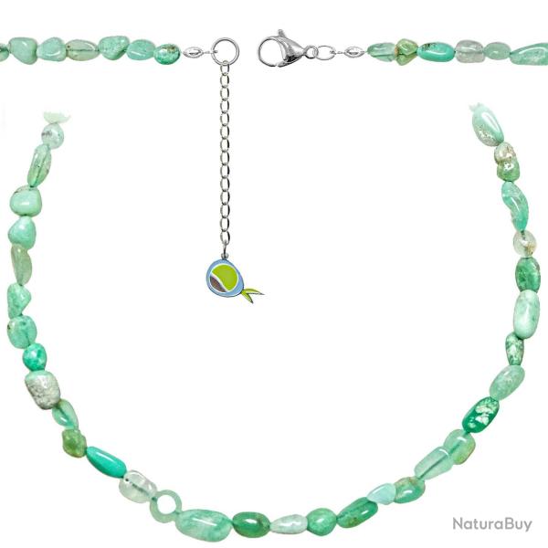 Collier en chrysoprase - Perles roul�es 5 � 8 mm - 70 cm