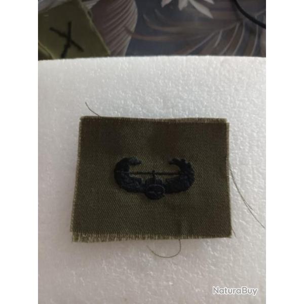 Badge arm�e us PILOTE D'H�LICOPT�RE kaki original 2