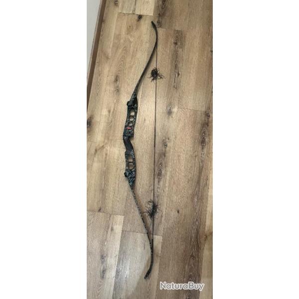 Arc recurve kingfisher PSE 56" 50 livres lbs droitier take down