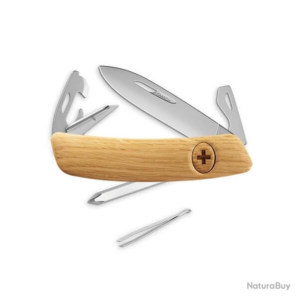 SZD04CHEM Couteau suisse Swiza 11 fonctions Allmatt ch�ne