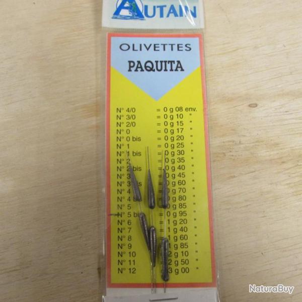 Olivettes PAQUITA de marque AUTAIN, n�5 Bis 0,95g