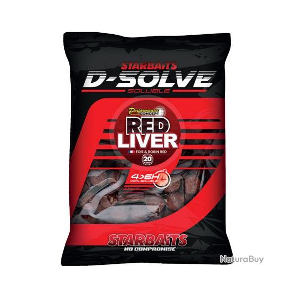 Bouillettes Solubles Starbaits PC Red Liver D-SOLVE 20mm 2.5kg