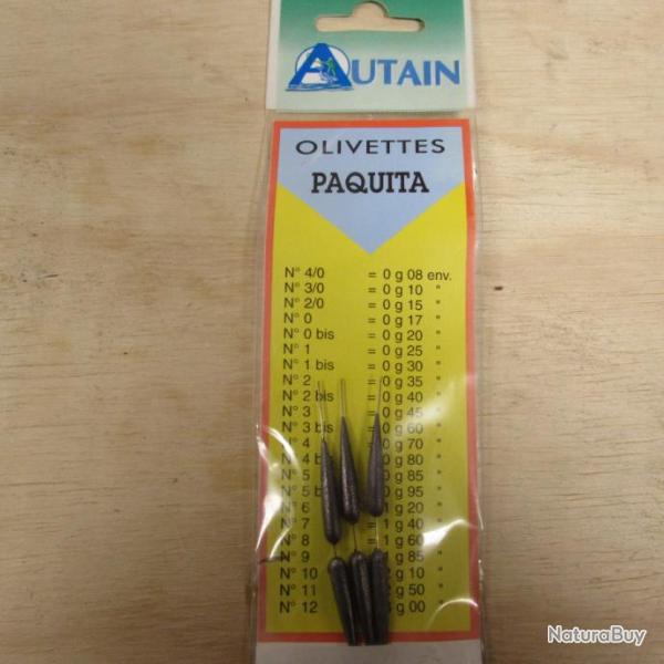 Olivettes PAQUITA de marque AUTAIN, n�9, 1,85g
