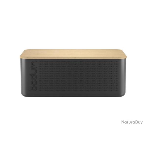 BEL2205 BOITE A PAIN BODUM "BISTRO" GRAND MODELE NOIR 24X37X14CM NEUF