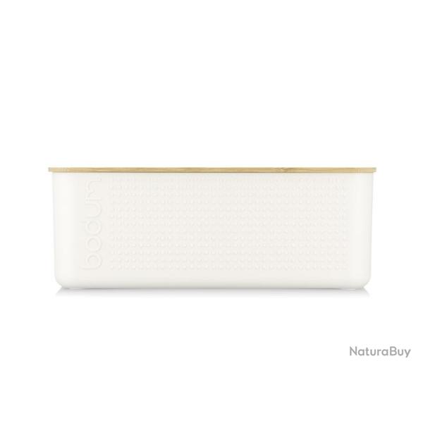 BEL2206 BOITE A PAIN BODUM "BISTRO" GRAND MODELE BLANC 24X37X14CM NEUF