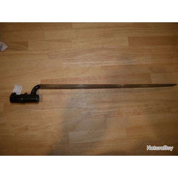 Ba�onnette � douille Arm�e des Indes mod�le 1859 en bel �tat