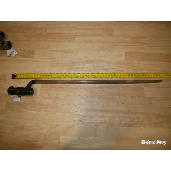 Ba�onnette � douille Pays Bas mod�le 1822 en bel �tat