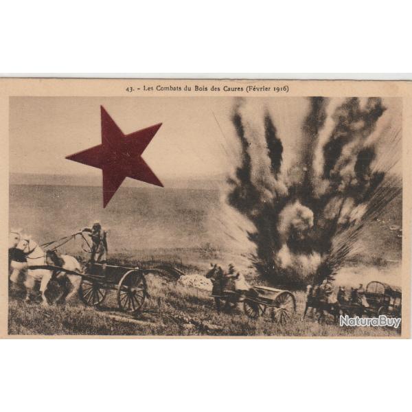 CPA -Bois des Caures -Artillerie allemande bombarde -N�574