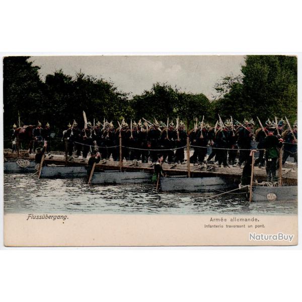 CPA -Infanterie allemande - Travers�e de rivi�re -N�0029