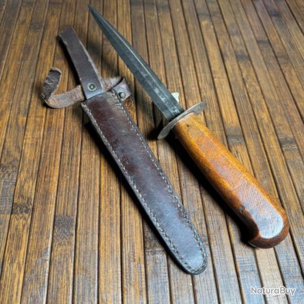 POIGNARD DE TRANCH�E FRAN�AIS GRANDE GUERRE 14/18 COUTROT  PAR GEORGE PAG�