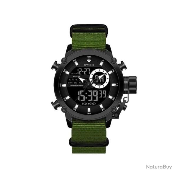 Montre tactique en r�sine et verre min�ral - LIVRAISON GRATUITE