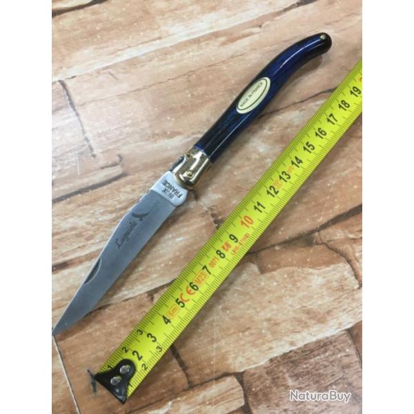 Couteau ��laguiole�� made in France mitre dor�e � l'or fin