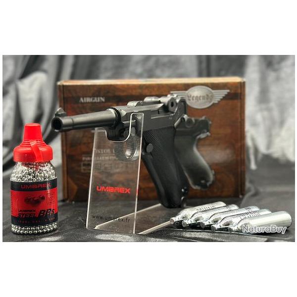 Pack Pr�t A Tirer PISTOLET P08 LEGEND CO2 CAL BB/4.5MM