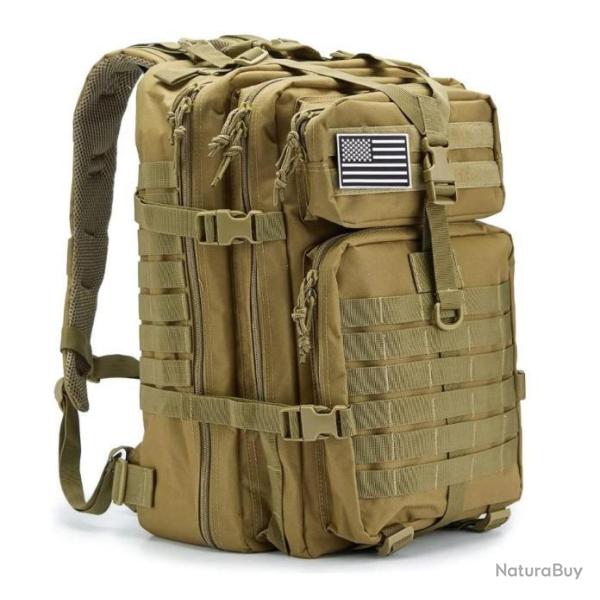 Sac � Dos 45L Tactique Militaire Imperm�able Randonn�e Chasse P�che Trekking Alpinisme Kaki