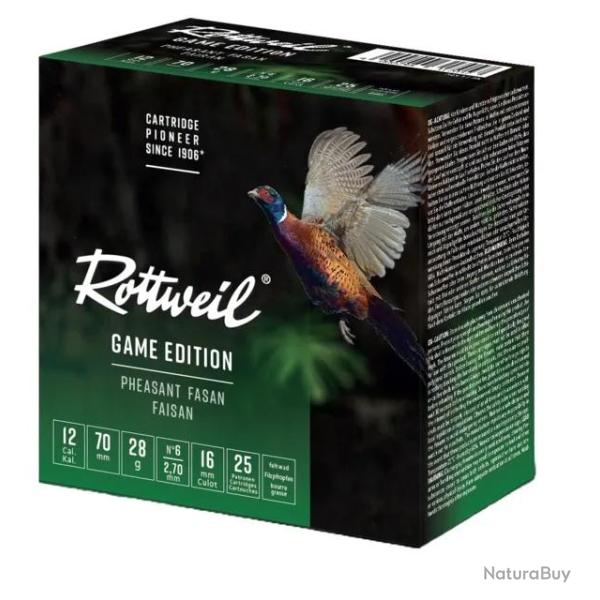 Cartouches de Chasse Faisan Rottweil Cal 12 N�6
