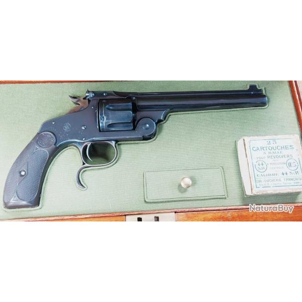 SMITH & WESSON MODEL N�3 FRONTIER REVOLVER SINGLE ACTION CALIBRE 44 RUSSIAN - USA XIX� Tr�s bon  U.S