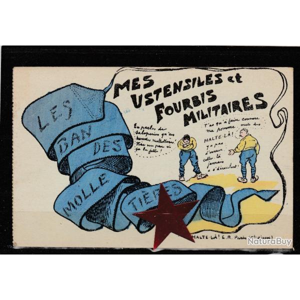 CPA -  Bandes Molleti�res, Ustensiles et Fourbis Militaires -N�039