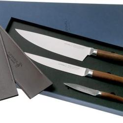 Opinel Coffret Trio Les Forg&eacute;s 1890 - 3 Couteaux de Cuisine 100 % Forg&eacute;s