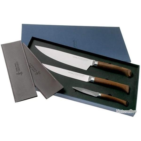 Opinel Coffret Trio Les Forg�s 1890 - 3 Couteaux de Cuisine 100 % Forg�s