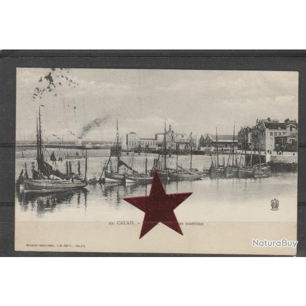 CPA -  Calais Le Port -La Gare maritime  -N�542