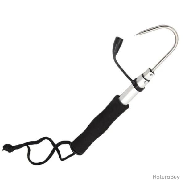 Gaffe t�lescopique r�tractable en inox - LIVRAISON GRATUITE