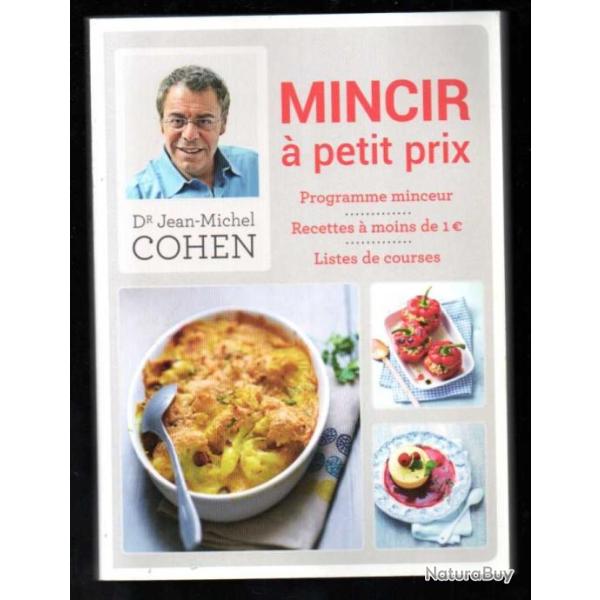 mincir � petit prix programme minceur recettes � moins de 1 euro dr jean-michel cohen