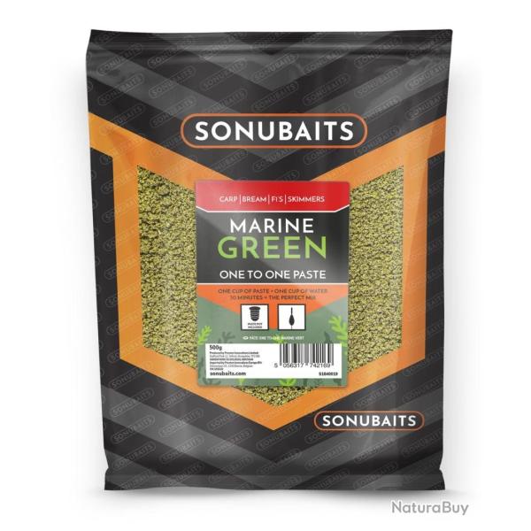 SONUBAITS P�TE MARINE GREEN ONE TO ONE PASTE 500GR SONUBAITS