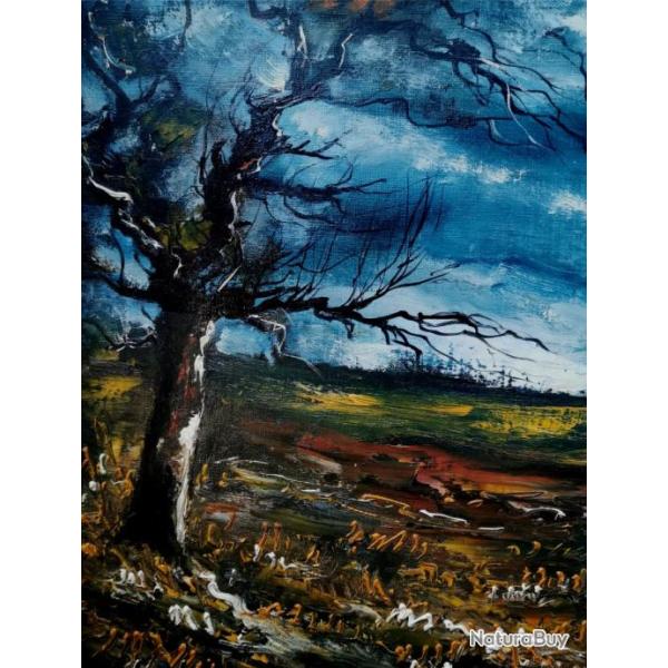 Tableau peinture huile sur toile