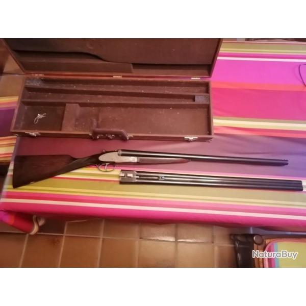 Fusil � platines juxtapos� PARKEMY 12/70 avec deux jeux de canons "PRIX EN BAISSE"
