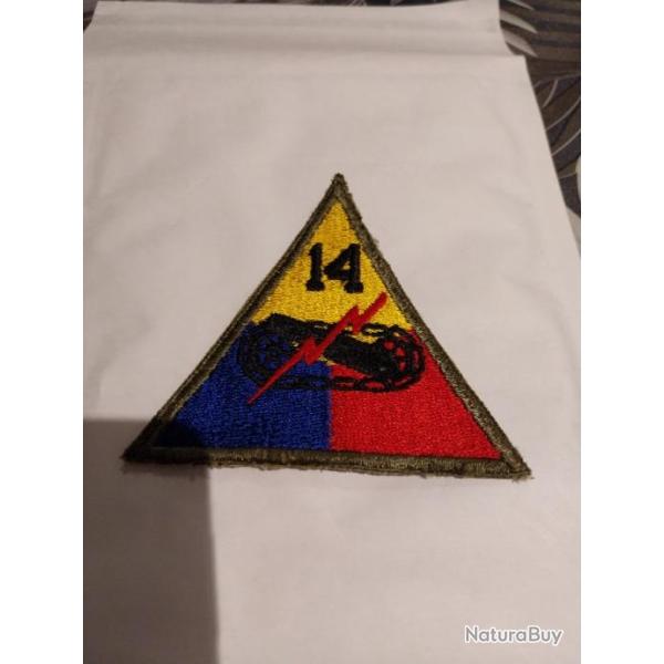 Patch arme us 14th ARMORED DIVISION ww2 original