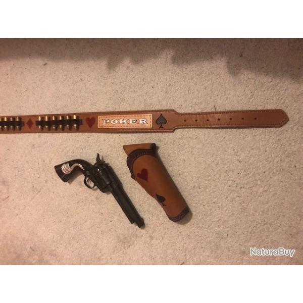 Ceinturon CROSS DRAW pour Colt SAA 1873 CARRE D"AS