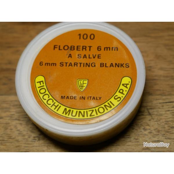 Boite Vintage de 6 mm Flobert � blanc FIOCCHI