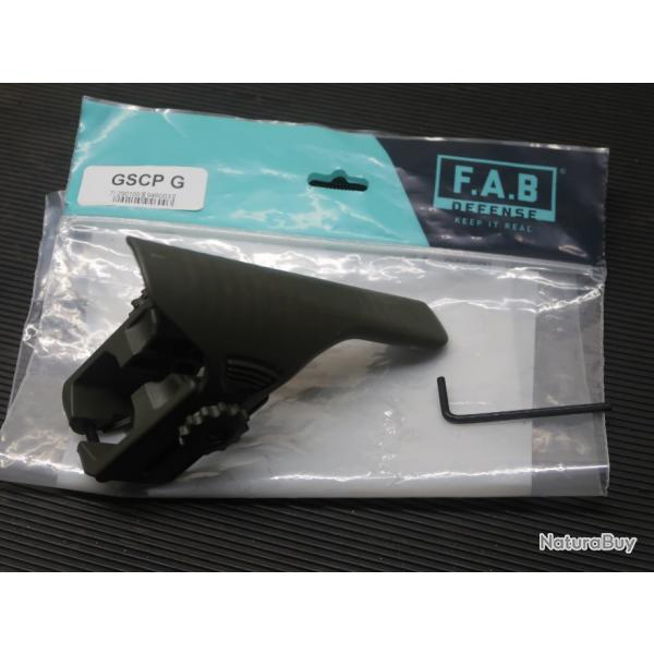 Busc/Appui-joue Olive Drab Green r�glable FAB Defense GSCP pour crosse GL-Shock REF 89/2024