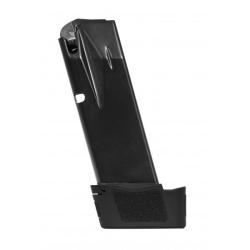CHARGEUR 15 COUPS MC9 AVEC RALLONGE INTEGRALE BLACK