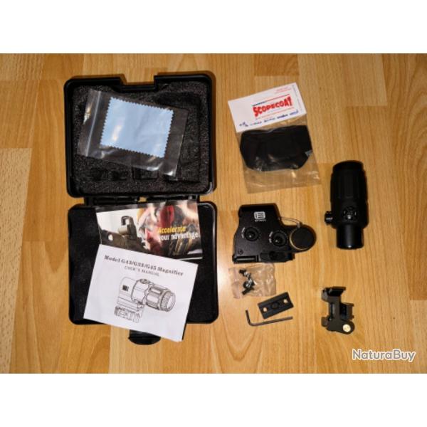 G43 (t�lescope � quatre facteurs ) et le viseur holographique 558