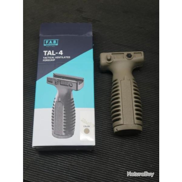 Poign�e avant verticale ODG FAB Defense TAL-4 ventil�e emplacement contacteur d�port� REF 88/2024