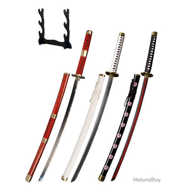 Pack 3 Katanas M�tal ONE PIECE