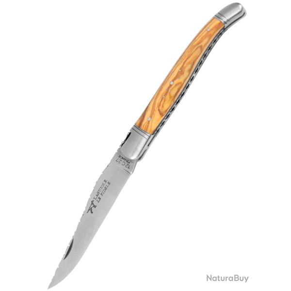 Couteau de Poche Laguiole Artisanal - Bois d'Olivier