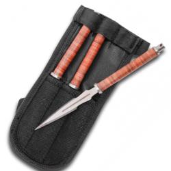 Set de 3 kuna&iuml;s Cuir